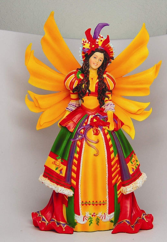 PTC Bright Multicolored Christmas Winged Holiday Fairy Statue Figurine