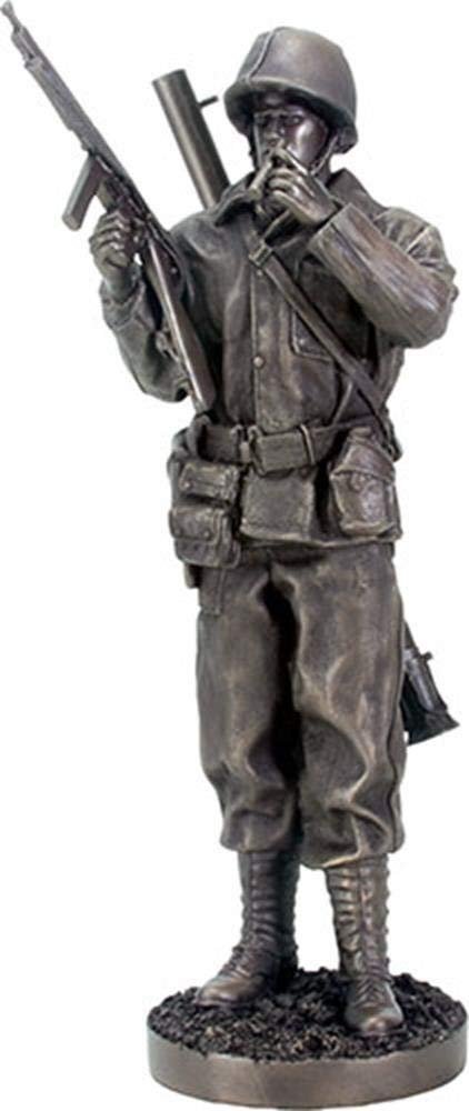 12.75 Inch Black, Dark Grey World War Two - Sergeant Standing