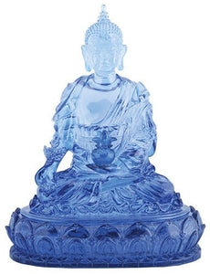 YTC Blue Colored Medicine Buddha Religious Shrine Decorative Statue