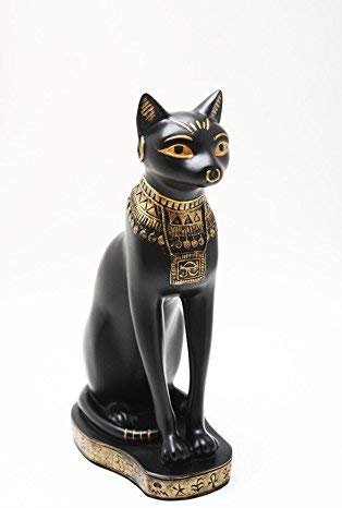 PTC 9.13 Inch Black Bastet Feline Egyptian Mythological Statue Figurine