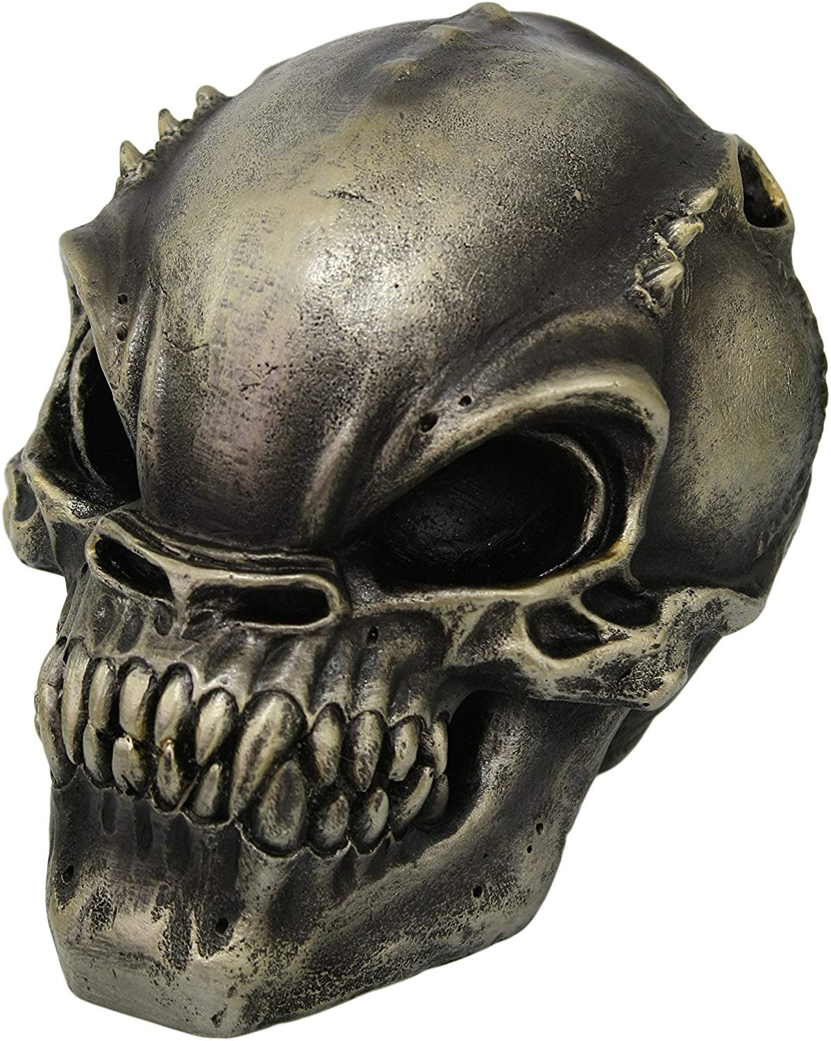 PTC 6.5 Inch Evil Fang Demon Skeleton Skull Resin Statue Figurine