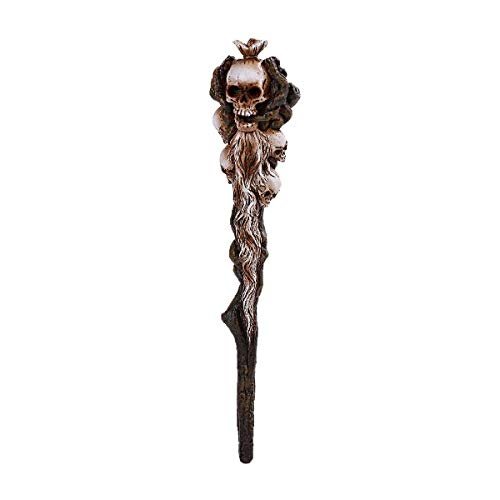 Pacific Giftware Skull Heads Magic Resin Figurine Statue Wand
