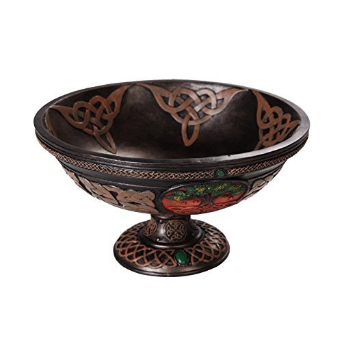 Pacific Giftware Tree of Life Yggdrasil Ceremonial Ritual Offering Bowl Celtic Knotwork 8.5" Diameter