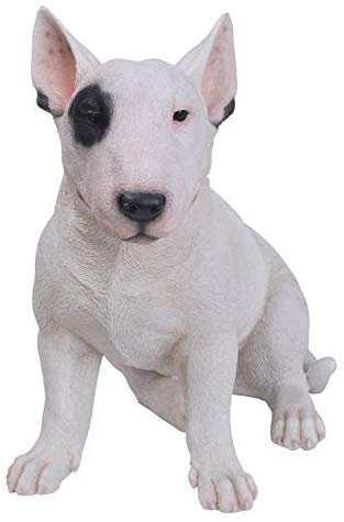 15.7" Tall Realist Bull Terrier Dog Home Decor Resin Figurine