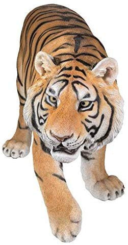 55.1" Long Realist Look Large Tiger Resin Figurine Statue