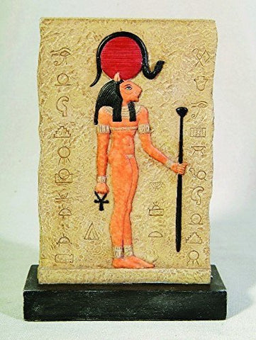 6.75 Inch Egyptian Sekhmet Decorative Figurine Plaque with Stand