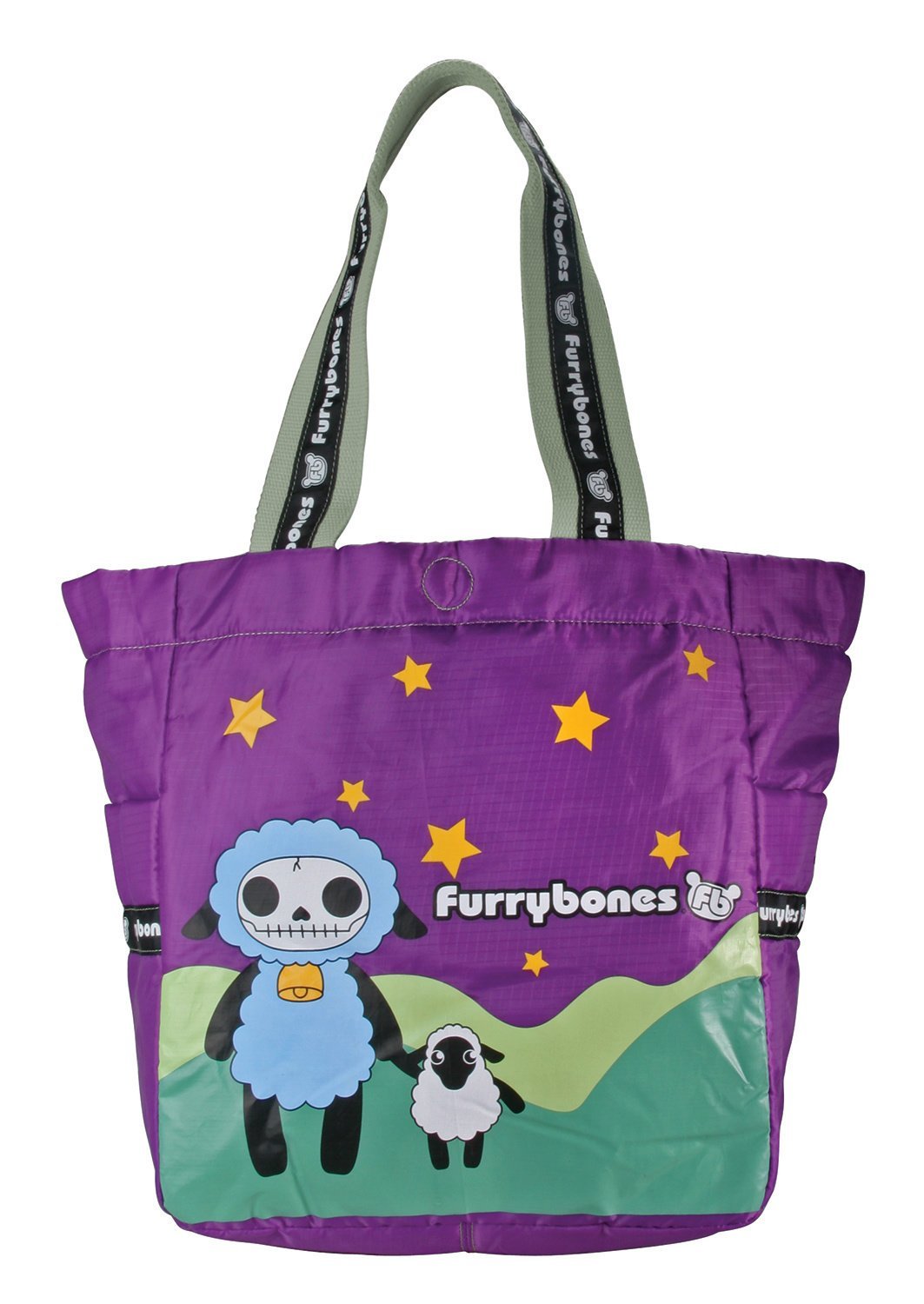 Furrybones Wooolee with Lamb Purple Carrying Tote Bag