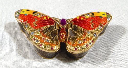Butterfly bejeweled jewelry box 3