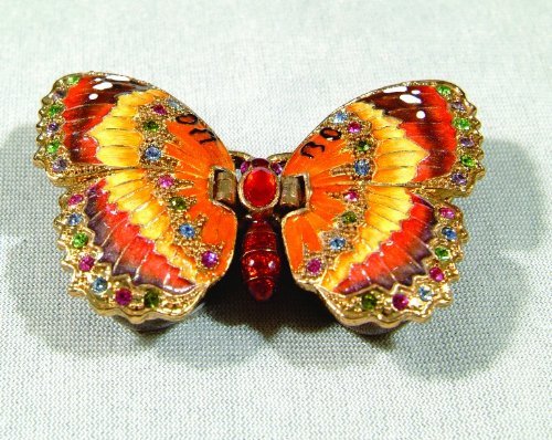 Butterfly bejeweled jewelry box 2