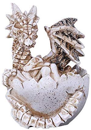 Pacific Giftware Skeleton Winged Dragon Hatching Resin Figurine