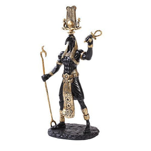 Pacific Giftware Black Thoth Egyptian God Golden Accents Statue 12 inches Tall