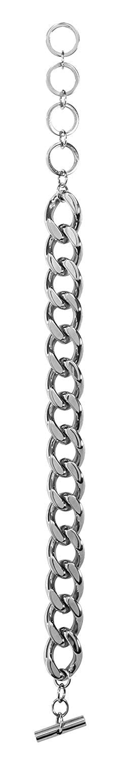 YTC Summit 316L Stainless Steel 1/2" Curbed Chain Bracelet Jewelry Accessory