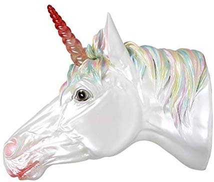 Pacific Giftware White Unicorn Wall Plaque LED Horn Collectible Home Decor Resin