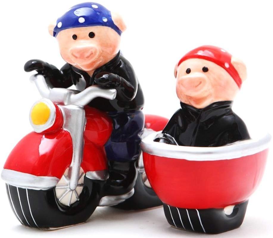 Wild Hogs Magnetic Salt and Pepper Shakers