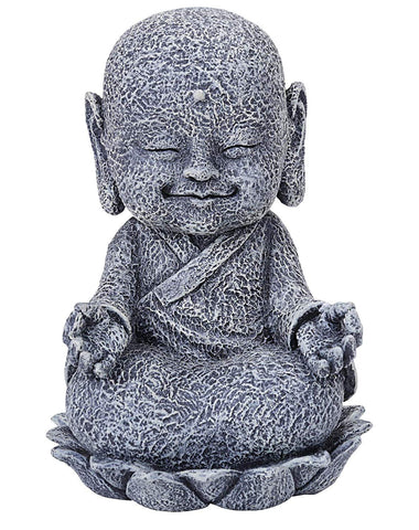 SUMMIT COLLECTION Seated Jizo with Hands in Om Meditation Posture