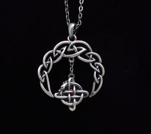Alloy Celtic Crescent Necklace