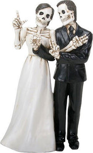 YTC Summit International Love Never Dies Skeleton Wedding Couple Bride and Groom Figurine Decoration New