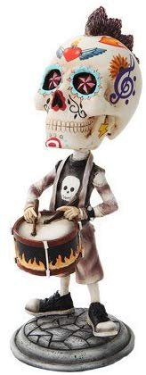 7 Inch Day of The Dead Bobblehead Snare Drummer Player Figurine