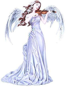 Pacific Giftware Elegant Angel Playing Violin Lullaby Musical Statue by Nene Thomas Home Decor