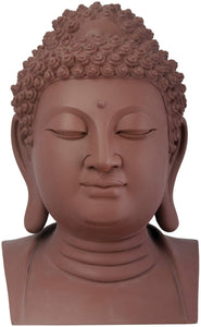Yixing Clay Buddha Head Buddhism Figurine