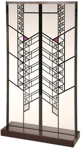 Frank Lloyd Wright Hollyhock House Stained Glass - 14" x 7.75"