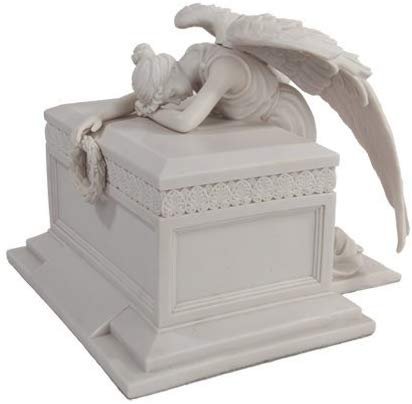 PTC 11.5 Inch Angel of Bereavement Crying on Urn Religious Statue Figurine
