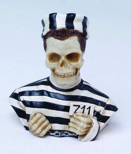 Prisoner Skull Bust Figurine