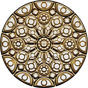 YTC Gold Colored Chartres Cathedral Rose Window Ornament Decoration