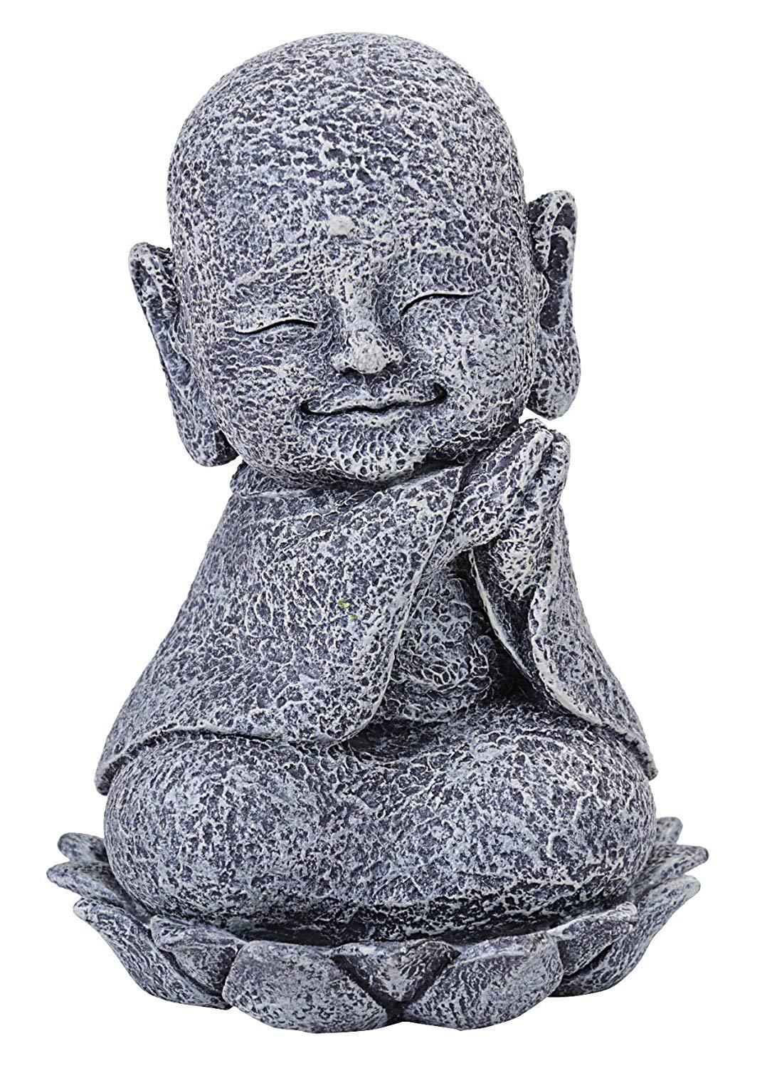 SUMMIT COLLECTION Seated Jizo with Head Titled and Clasped Hands