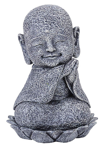 SUMMIT COLLECTION Seated Jizo with Head Titled and Clasped Hands