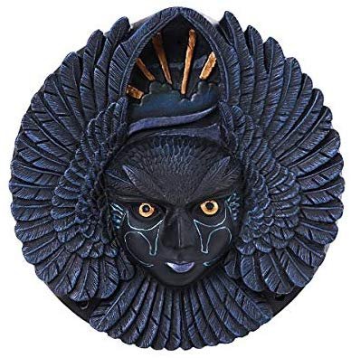 Pacific Giftware PT Nighthawk Goddess Resin Figurine Wall Plaque