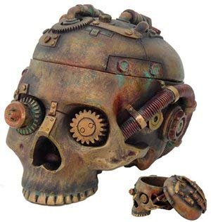 Fantasy Statue: Steampunk Skull