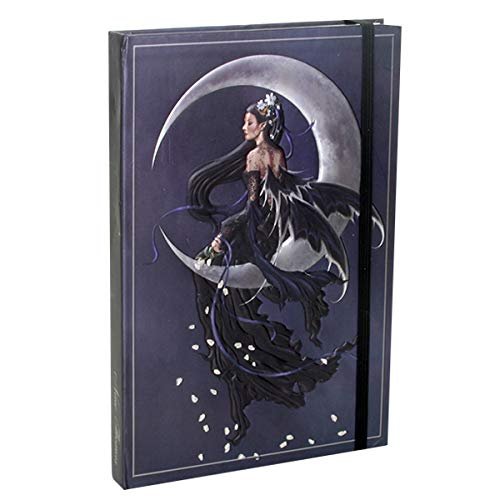 Moon Fairy Solace Embossed Journal Diary Notebook with Strip 6" X 8"