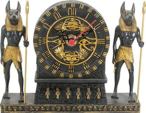 Summit Collection Ancient Egypt Home Decor Anubis Clock