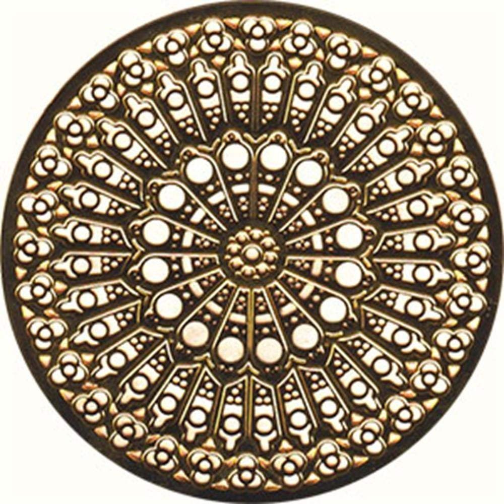 YTC Copper Colored Notre Dame Cathedral Rose Window Ornament Decoration