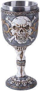 Cross Skeleton Death Marauder Wine Goblet Collectible Figurine