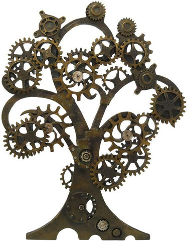 Pacific Giftware Steampunk Collectible Gearwork Mechanical Tree of Life Wall Sculpture Decorative Plaque 20 Inch Tall