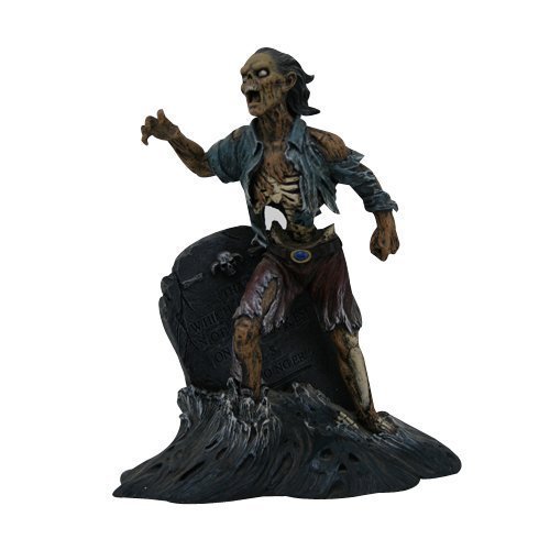 PTC Pacific Giftware Zombie Pirate with Tombstone Statue Figurine, 8" H, Resin Painted