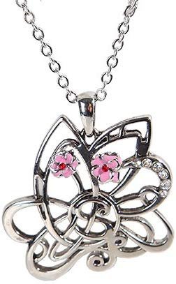 MARIPOSA PRETTY BUTTERFLY NECKLACE PENDANT PEWTER ALLOY