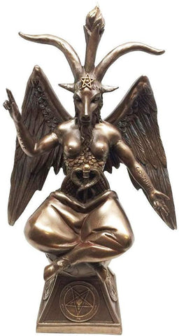 Pacific Giftware Goat Baphomet Satanism Sabbatic Sculpture, Bronze