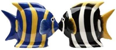 Angel Fish Magnetic Ceremic Salt and Pepper Shakers