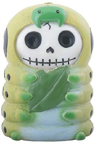 SUMMIT COLLECTION Furrybones Inch Signature Skeleton in Caterpillar Costume Holding a Leaf