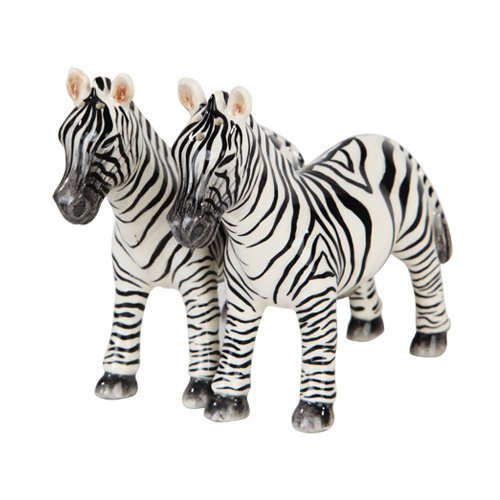 1 X 3.75"H Animal Kingdom Zebras Magnetic Salt & Pepper Shakers -Attractives Collection