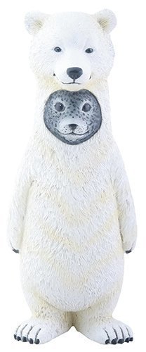 White and Grey Seal as Polar Bear Dupers Decorative Figurine Statue