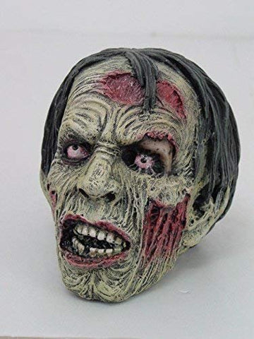 PTC Pacific Giftware Dead Zombie Head with Hair Skull Resin Statue Figurine