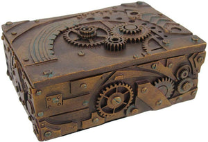 PTC 5 Inch Steampunk Mechanical Inspired Jewelry/Trinket Box Figurine