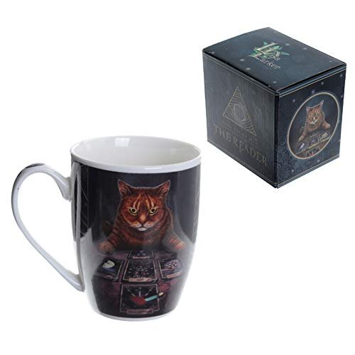 4" The Reader Cat New Bone China Porcelain Coffee Drinking Mug
