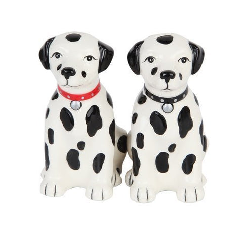 Black White Dalmatian Puppies Magnetic Salt and Pepper Shakers Home Kitchen Decor