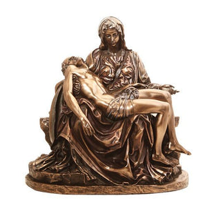 10.5 Inch Michelangelo's Pieta Jesus and Virgin Mary Statue Figurine