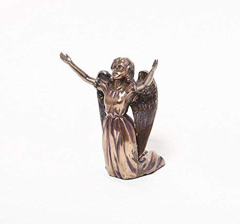 4.5 Inch Praising Angel Orthodox Religious Resin Statue Figurine